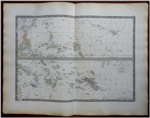 Island Treasures: A Vintage Hand-Colored Map of Polynesia and Hawaii (c. 1830's)