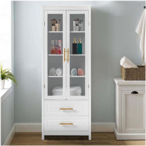 Glass Door Pantry Cabinet