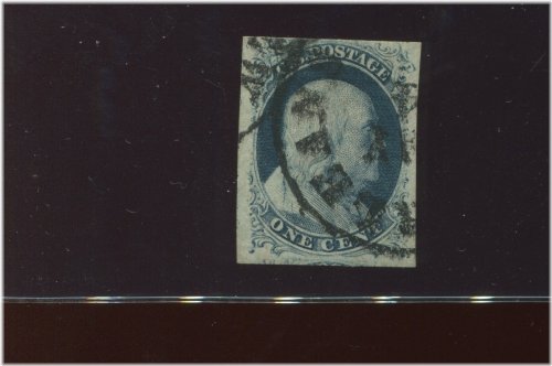 Franklin Imperforate Plate 23L2 Cracked Plate Stamp