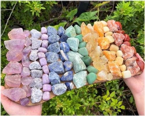 Gemstone Variety Pack: Natural and Polished Stones for Healing and Decor