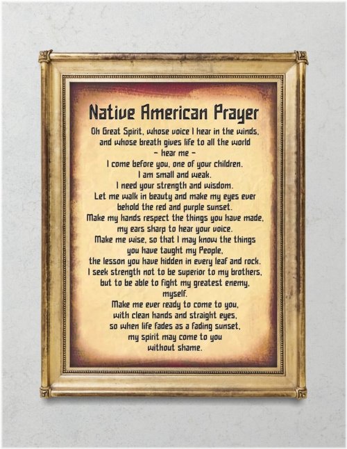 Echoes of Spirit: A Native American Prayer Print