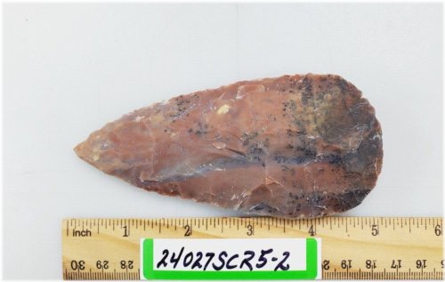 Agate Stone BiFace Skinner Scraper
