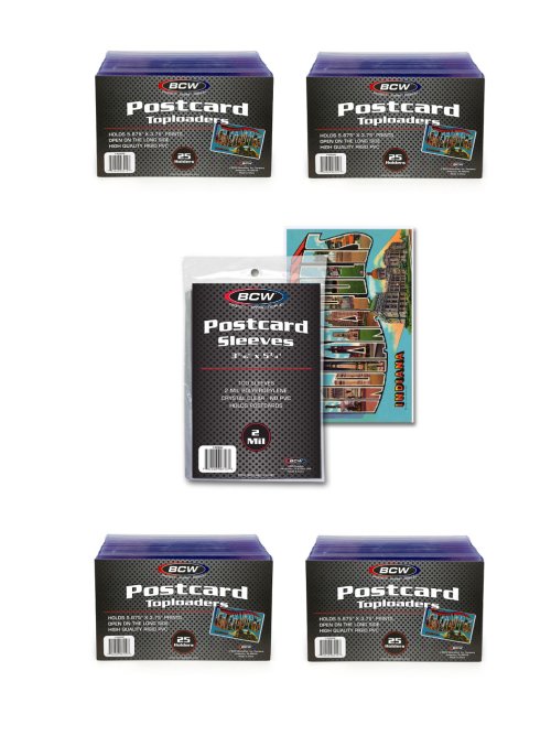 Postcard Protection Bundle: Toploaders and Soft Sleeves Set