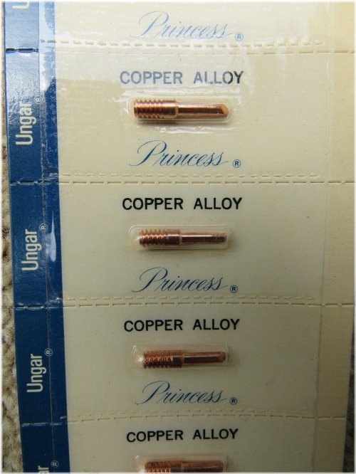 Copper Alloy Soldier Tips with Ungar Princess Thread (New and Sealed)