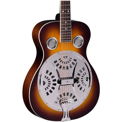 Vintage Sunburst Resonator Guitar with Round Neck by Regal