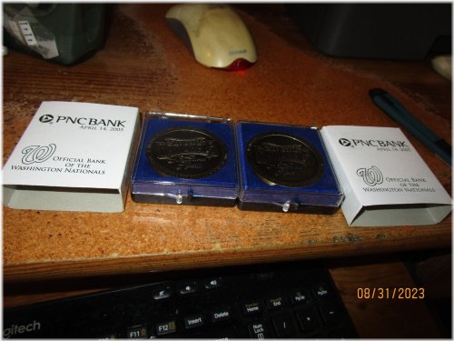 Washington Nationals Opening Day 2005 Commemorative Baseball Coin Set