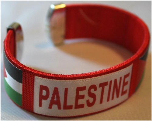 Red Flag Woven Bracelet