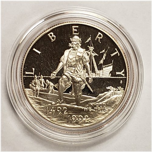 Columbus Quincentenary Half Dollar Proof Coin