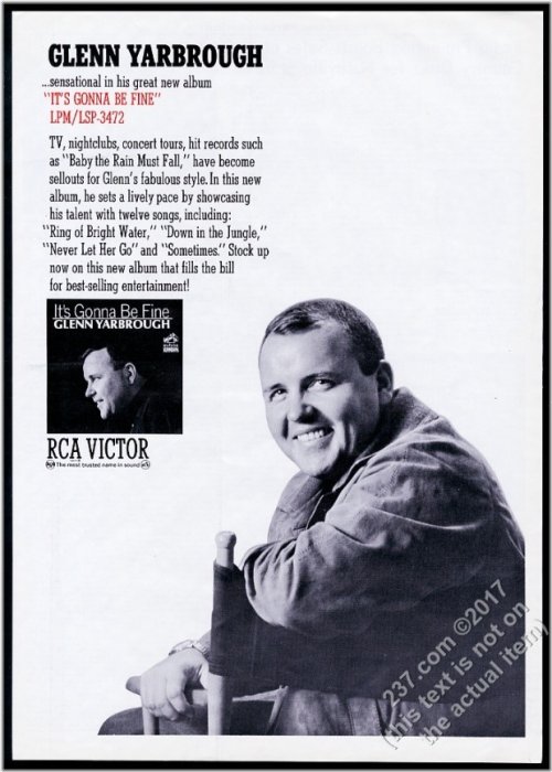 Vintage Glenn Yarbrough Memorabilia Set