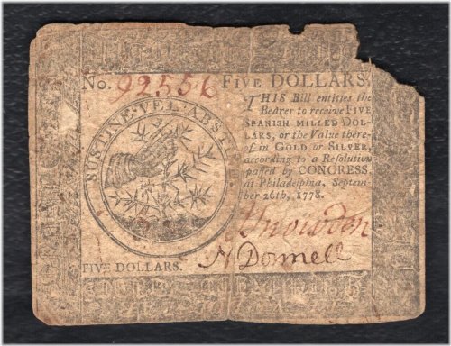 Revolutionary Era Currency Note