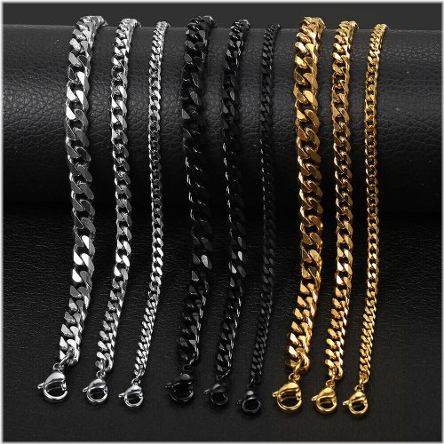 Cuban Curb Chain Bracelet Collection