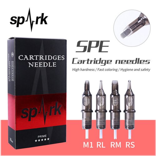 Spark Cartridge Needles - Sterilized Disposable Tattoo Needles (RL/RS/CM/M1)