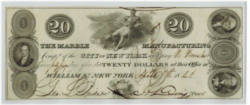 Marble City $20 Banknote