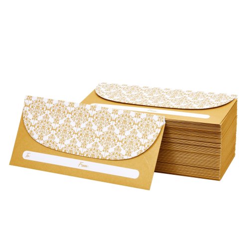 Golden Treasures Envelopes - Set of 100, 7 x 3 In