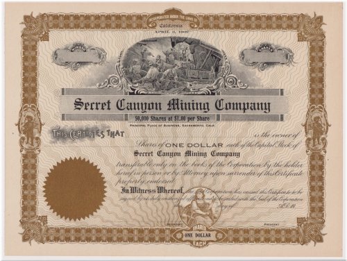 Canyon Crest Mining Corporation Certificate