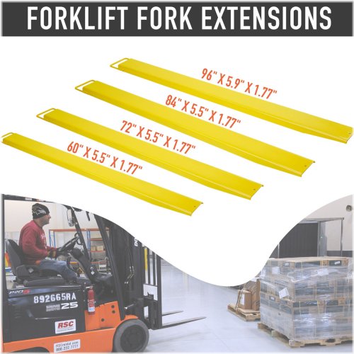 Extended Reach Forks for Forklifts