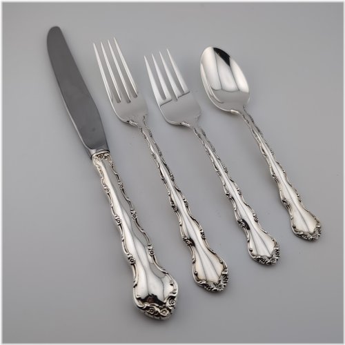 Tara Sterling Silver 4 Piece Place Setting - No Monograms