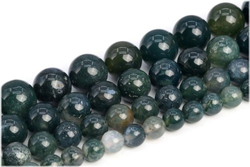 Green Agate Gemstone Beads
