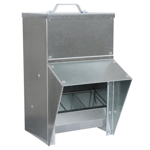 Galva-Dispense 50lb Chicken Feeder - Weatherproof and Durable