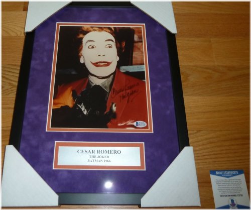 The Joker's Vintage Batman Autographed Photo by Beckett