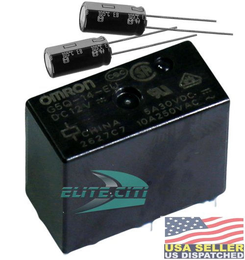 Sealed SPDT 12V Relay with Capacitor