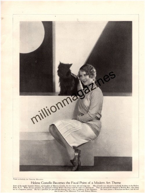 Theater Vintage Print of Helene Costello - 1928 Original