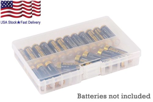 Clear AA Battery Storage Case