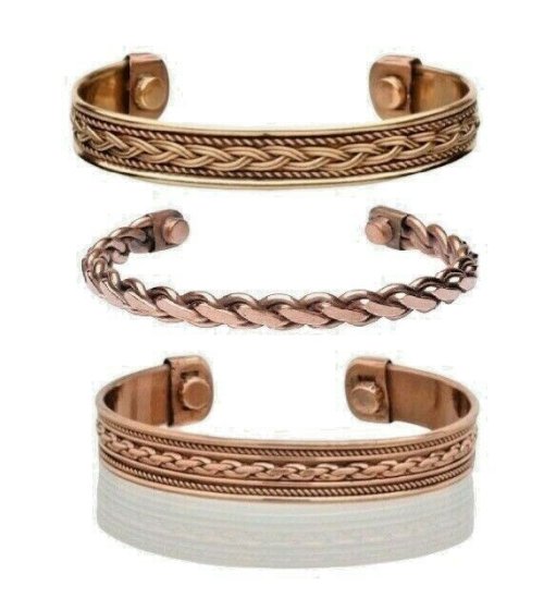 Copper Magnetic Arthritis Bracelet Set