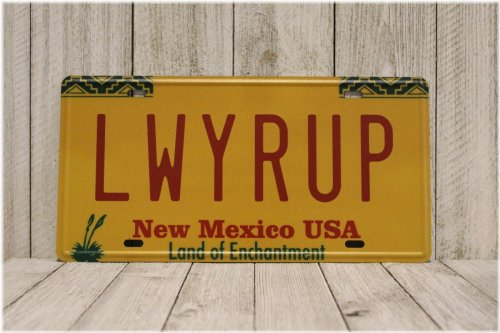 Southwest Style License Plate Tin Sign