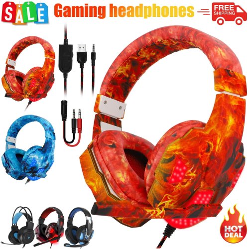 SurroundSound Gaming Headset with Microphone for Multi-Platform Gaming