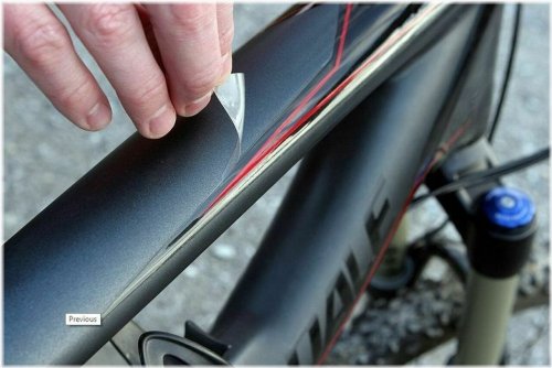 CycleShield - Heavy Duty Clear Film for Bike Frame Protection