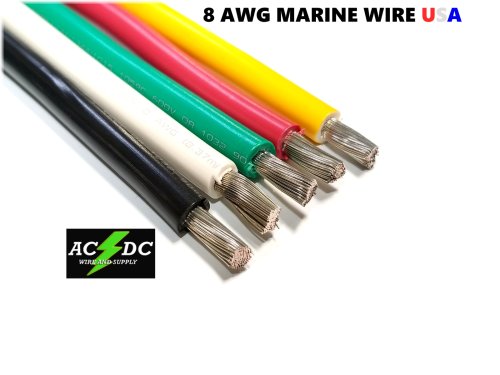 Marine Grade Tinned Copper Battery Cable - Made in USA