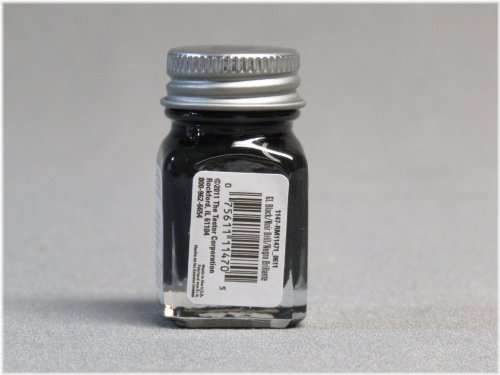 Glossy Black Enamel Paint - 1/4oz Jar by Testors