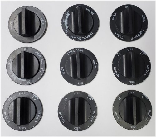 Precision Control Knobs for Whirlpool Electric Range