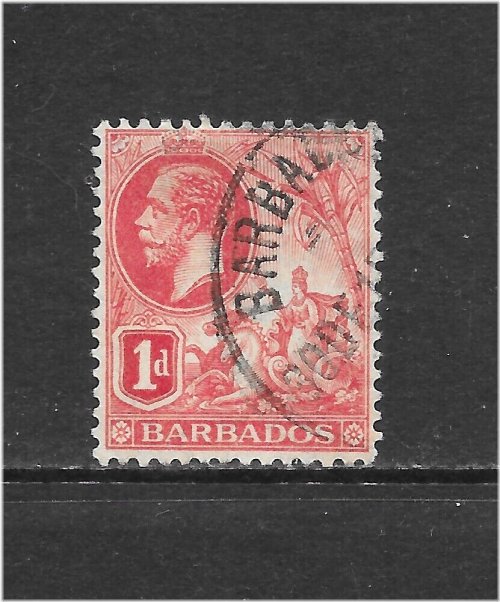 Scarlet King George V Issue - 1912 1p Stamp