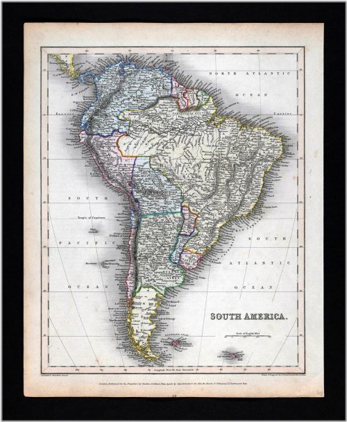 South American Antique Map Collection