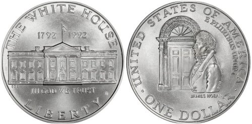 White House Bicentennial Silver Dollar Coin