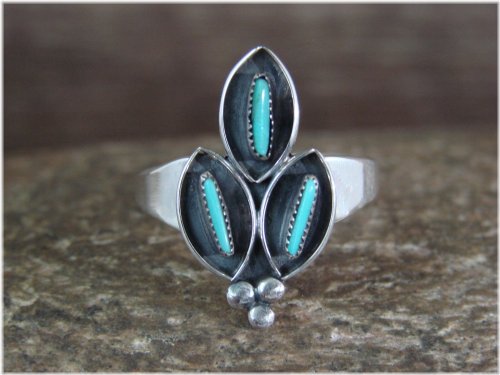 Southwest Turquoise Cluster Ring