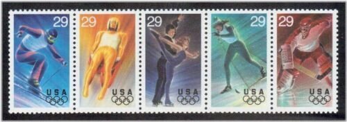 Olympic Strip of Five 29-Cent Scott Stamps