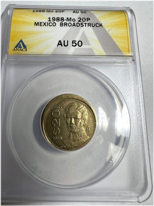 Mexican Mint Error 20 Peso Coin (1988)