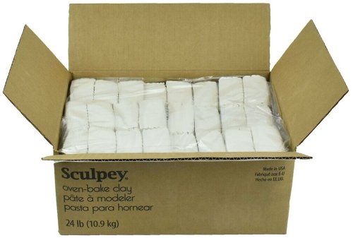 Pure White Sculpting Clay - 24lbs of Sculpey