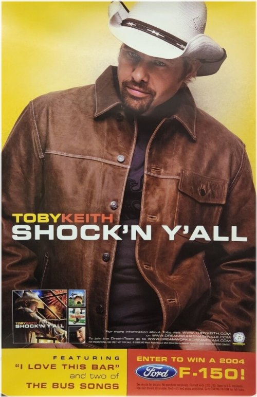 Vintage Toby Keith Concert Poster