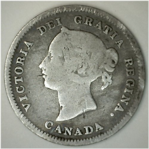 Victorian Era Canadian Silver Nickel