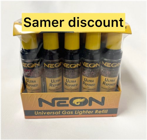 Neon Butane Fuel Refill Pack