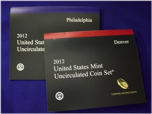 Complete 2012 US Coin Set with 28 Coins from P and D Mints