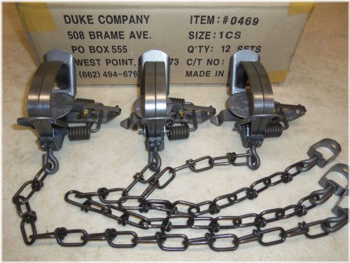 Wildlife Control Coil Spring Traps (Set of 3)