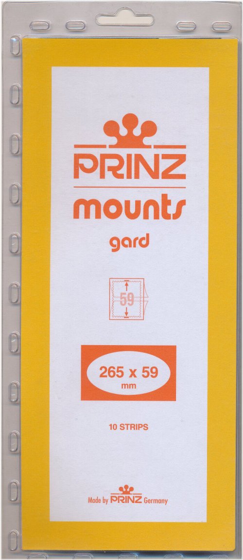 Prinz Scott Stamp Mounts - Black Strip Pack
