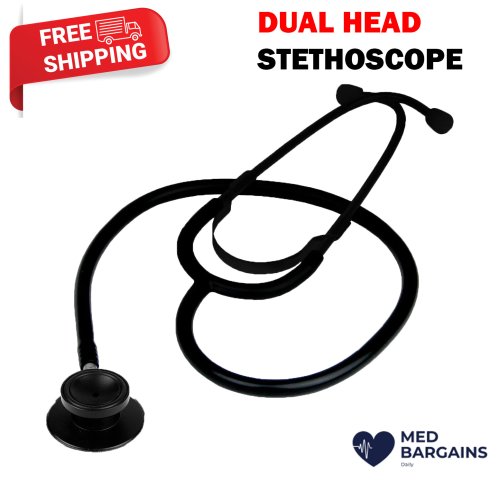 Stealth Black Dual Head Stethoscope