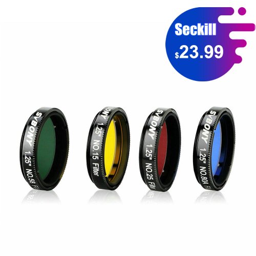 SVBONY SV127 LRGB Filter Set for Planetary Observing