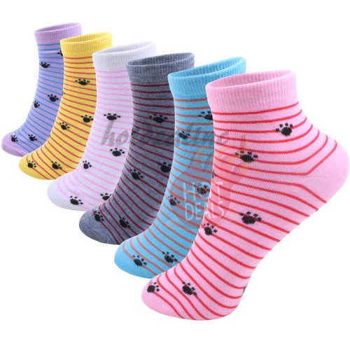 Purrfect Cotton Crew Socks